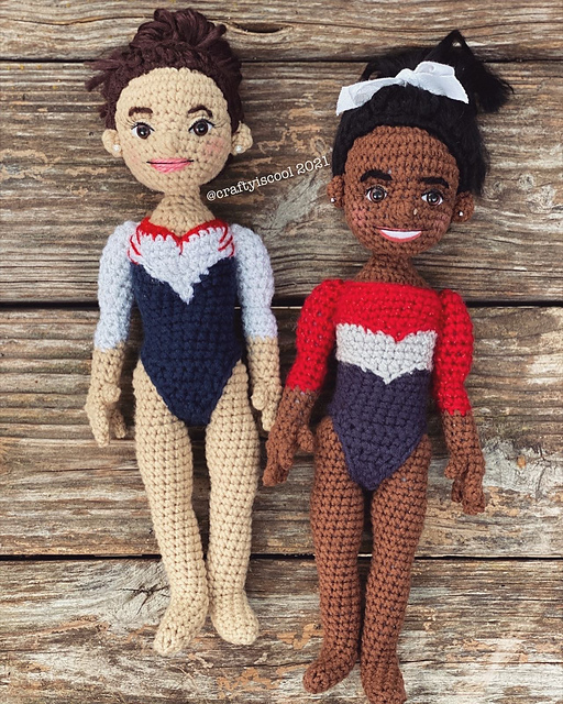 Simone Biles Sunisa Lee Gymnast Doll