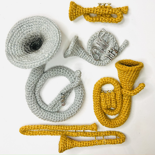 Brass Instruments Amigurumi