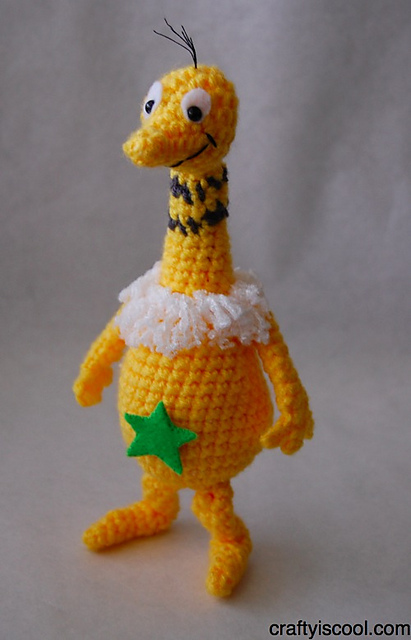 Dr. Suess' Star-Bellied (or not) Sneetch amigurumi
