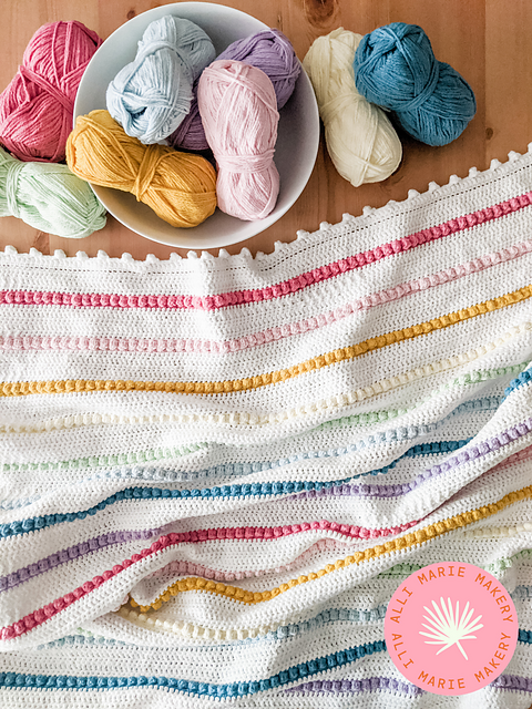The Rainbow Bobble Blanket