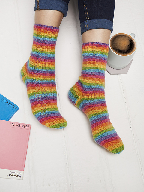 Bright Blossom Socks