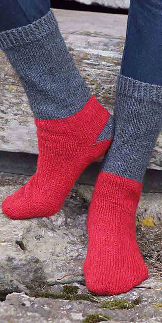 Basic socks with wedge heel – B9-16