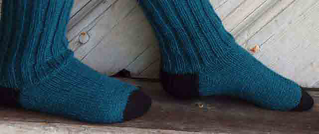 Basic sock with contrast heel – B9-13
