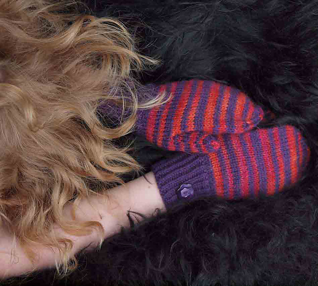 Striped mittens – B9-7d