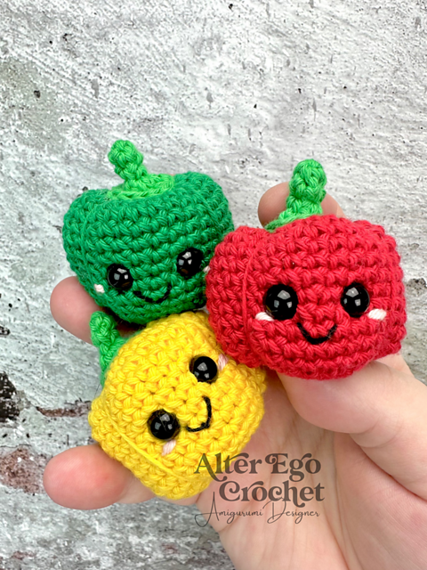 Ravelry: Burt the Bell Pepper pattern by Alter Ego Crochet