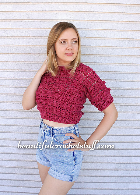 Ravelry: Popcorn Top pattern by Jane Green