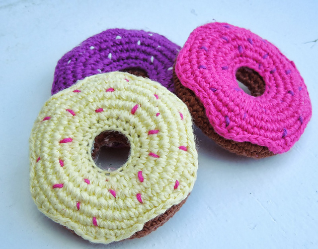 herrlich bunte Donuts