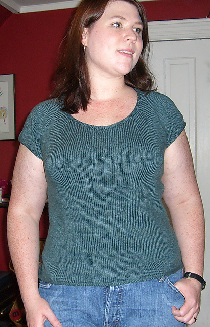 #323 Shaped Neck Tee (Short Sleeve)