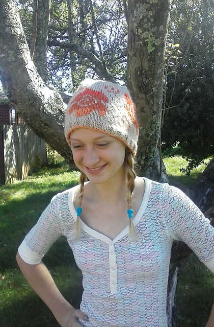 Swirly Leaves Beanie
