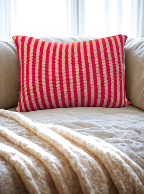 Snow Princess Knit Pillow Cover