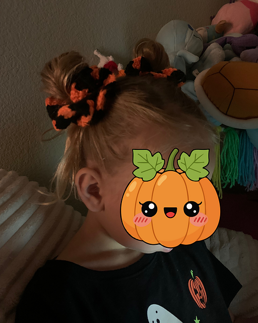 Spooky Season Crocheted Scrunchies
