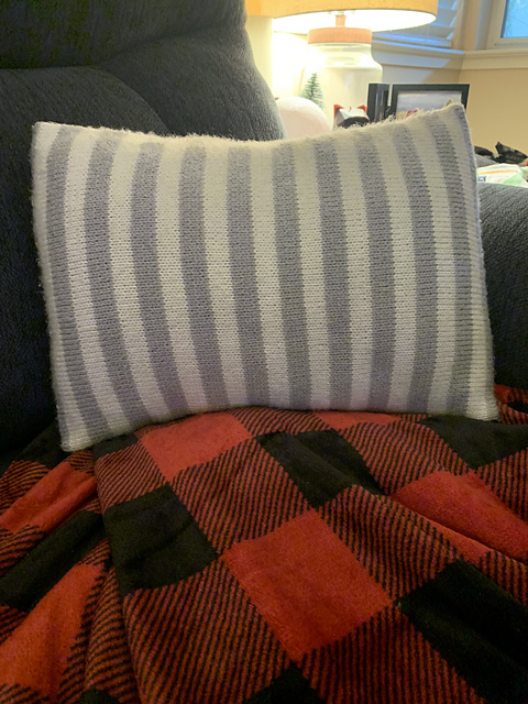 Ice Queen Knit Pillow Cover