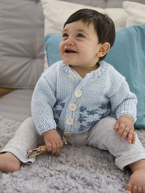 Smocked Cardigan