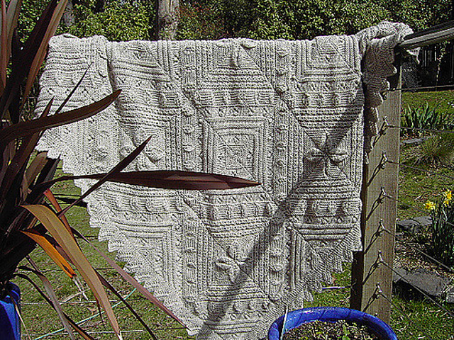Garden Plot Squares Throw