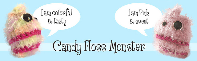Cute Cotton Candy Floss Monster