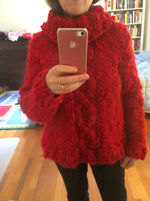 #1 Cabled Turtleneck Pullover