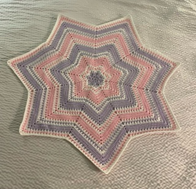 Textured Star Baby Afghan