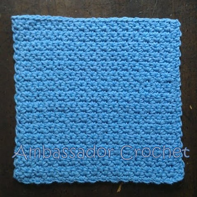 Grit Stitch Dishcloth version 1