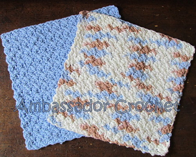 Grit Stitch Dishcloth - Version 2