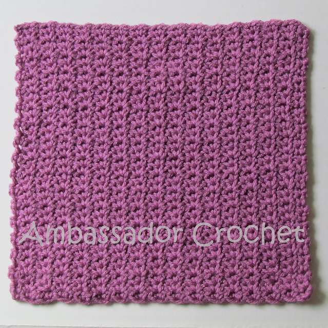 Spider Stitch Afghan Square
