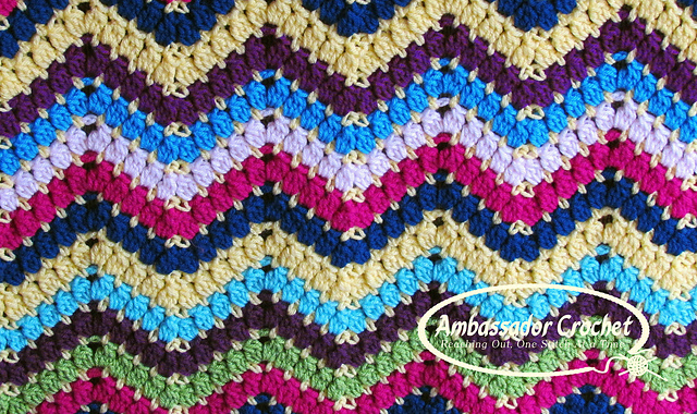 Rainbow Ripple Scrap Blanket