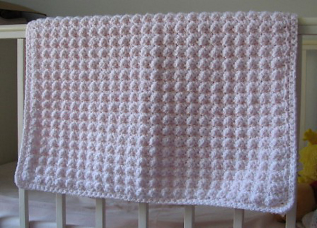 Bubble Textured Baby Afghan