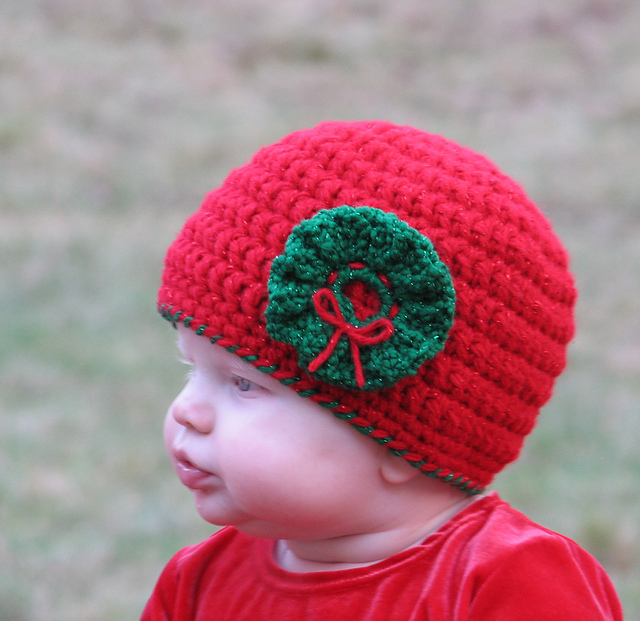 Christmas Wreath beanie