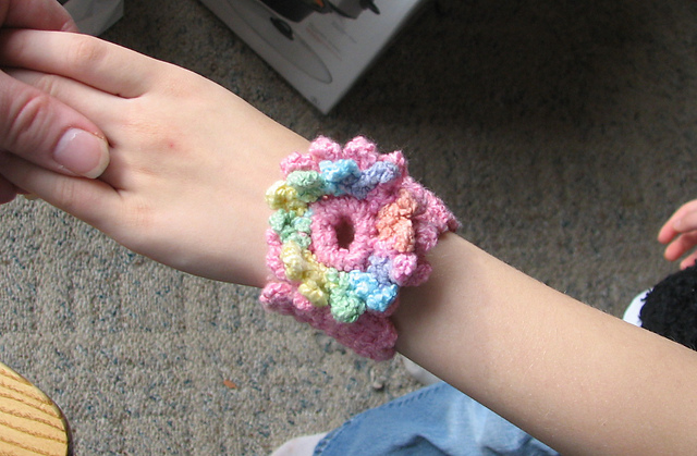 Aster Flower Cuff Bracelet