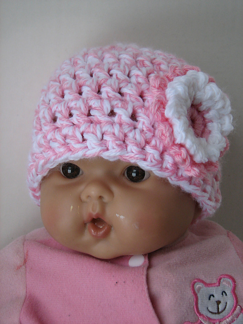 Pink Twist Newborn Beanie