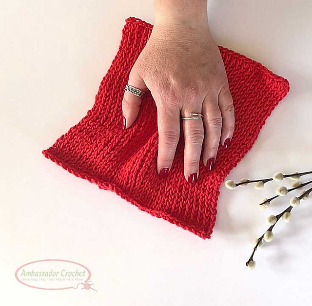 Tunisian TKS Dishcloth