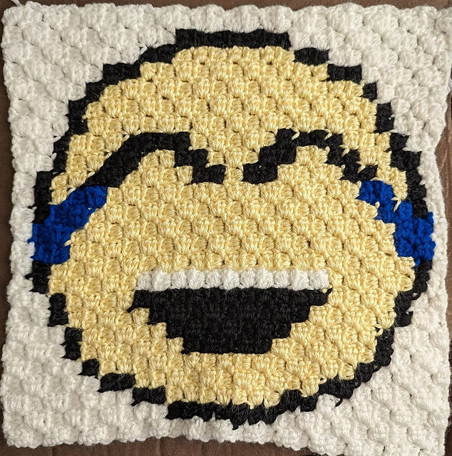 Laughing Face Blanket square