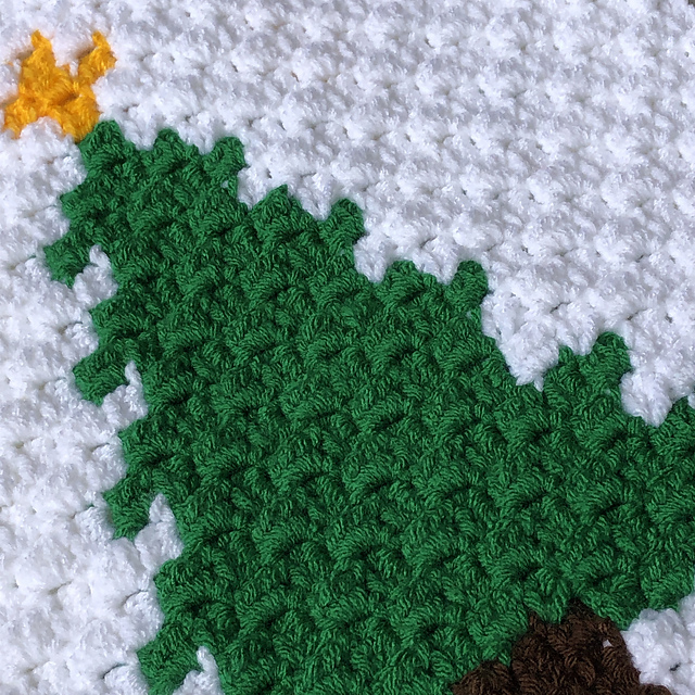 Christmas Tree Blanket Square