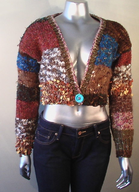 V-neck Multi-colored Jacket