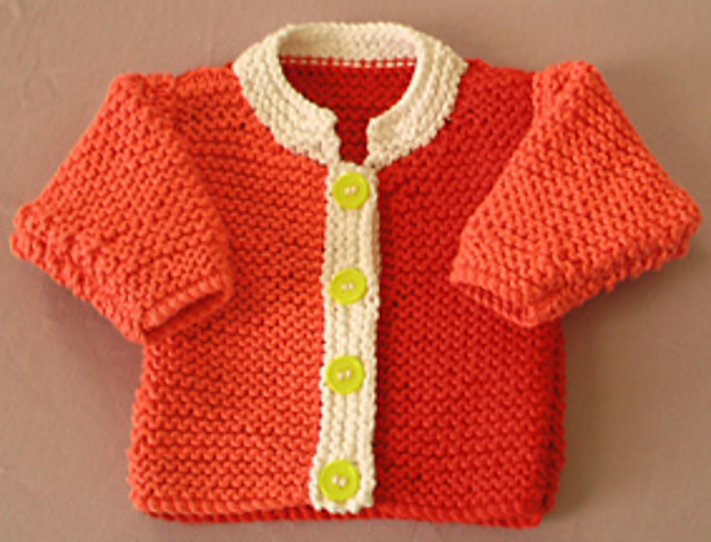 Cotton baby cardi