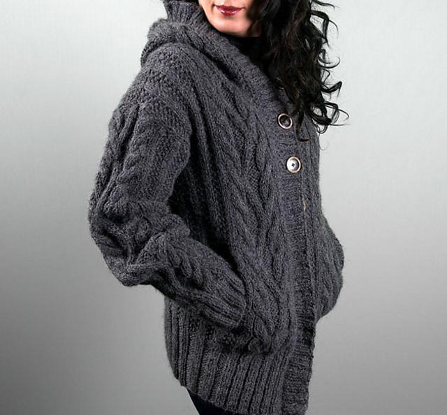 Northern Mockingbird Aran Sweater