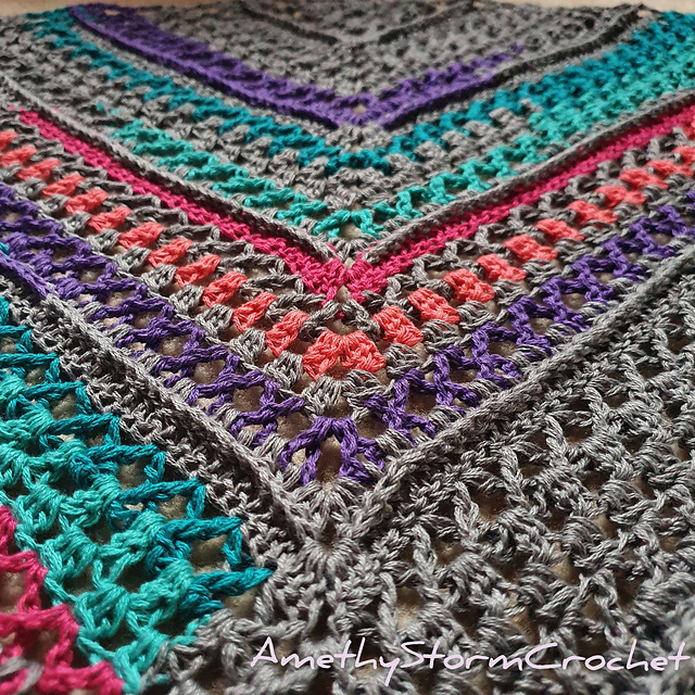 Clusters & Crosses Shawl