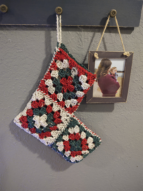 Holly Jolly Granny Stocking