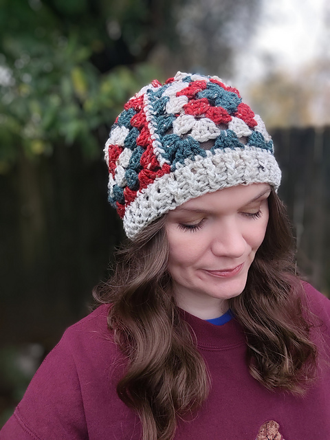 Holly Jolly Granny Beanie