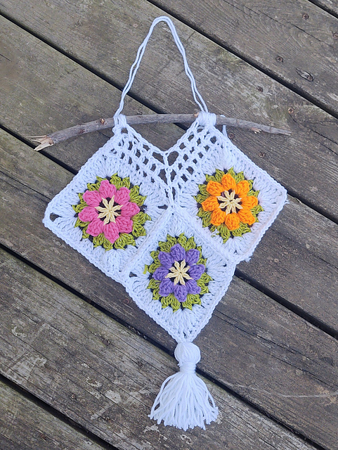 Boho Blossoms Wall Hanging