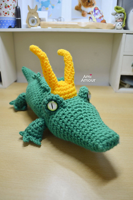 Alligator Loki Amigurumi