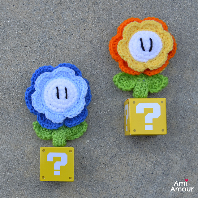 Ravelry Mario Fire Flower Amigurumi pattern by Ami Amour