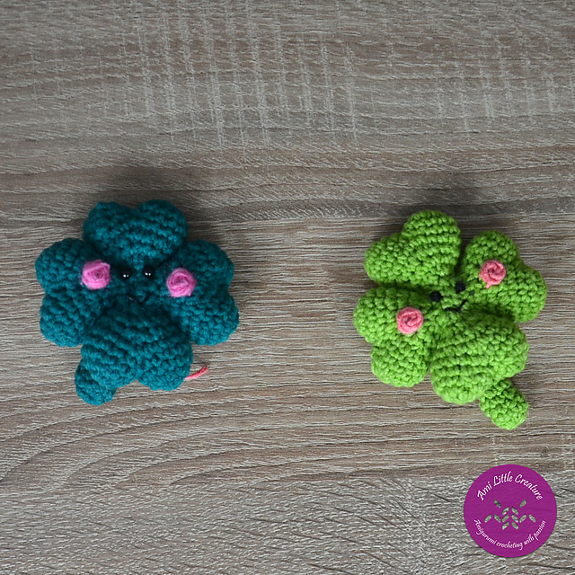 Amigurumi shamrock clover