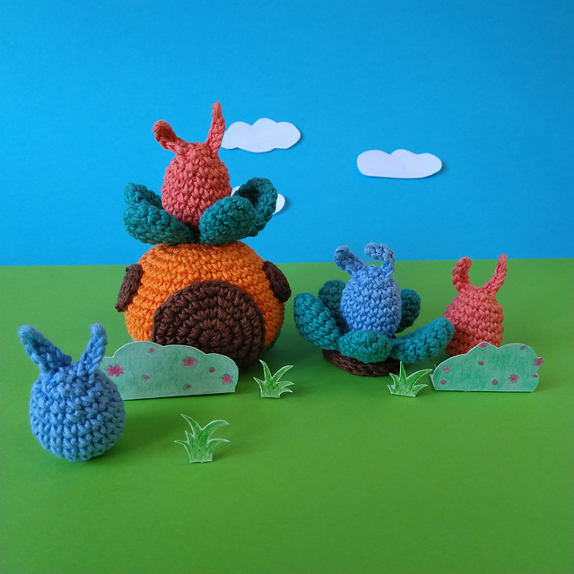 Carrot house and bunny eggs
