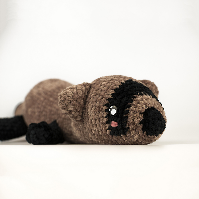 Tono the Blackfoot Ferret amigurumi
