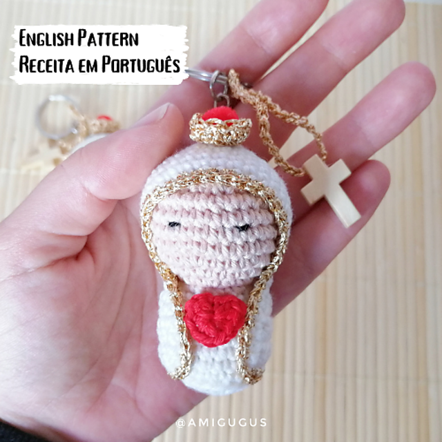 Nossa Sra de Fátima - Our lady of Fatima keychain
