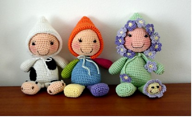 Sleeping Buddies-Lavender stuffed dolls