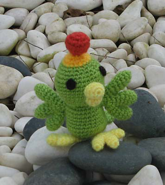 P-Chan Custom bird in "Celestial Warriors Sun Red"