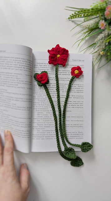 Flower Bookmark 3 in 1