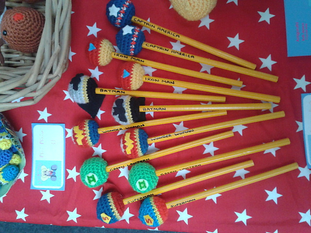 Superhero Pencil Toppers