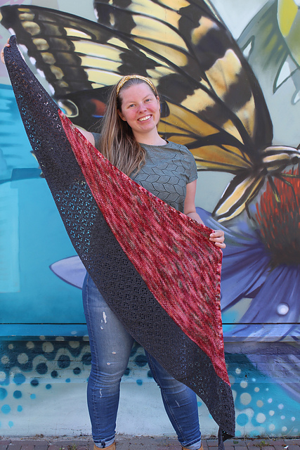 Wandering Poppy Shawl